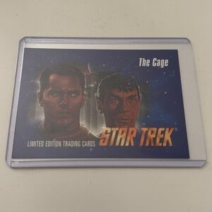 1993 Skybox Star Trek Video VHS Insert Card #1 The Cage (The Original Series)